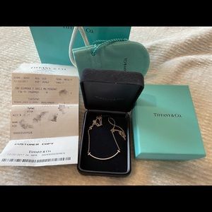 Tiffany Smile 18K rose gold Diamond Necklace (small)